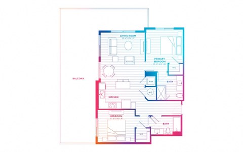 blueprint of a floor plan of a house